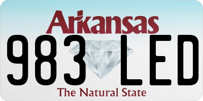 AR license plate 983LED