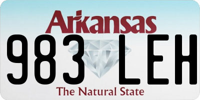 AR license plate 983LEH