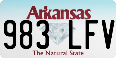 AR license plate 983LFV