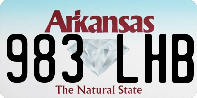 AR license plate 983LHB