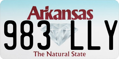 AR license plate 983LLY