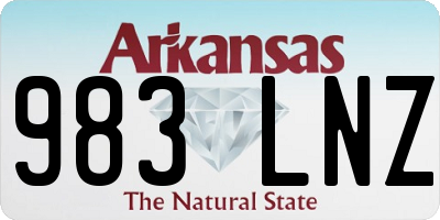 AR license plate 983LNZ