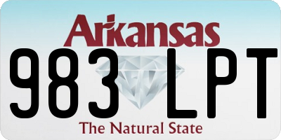 AR license plate 983LPT