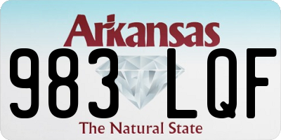 AR license plate 983LQF