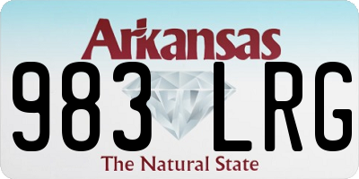 AR license plate 983LRG