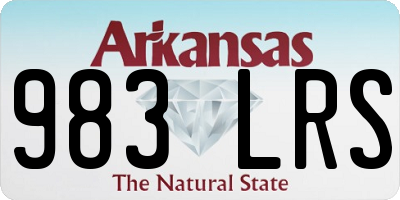 AR license plate 983LRS