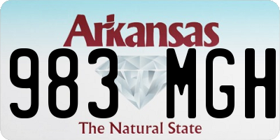 AR license plate 983MGH