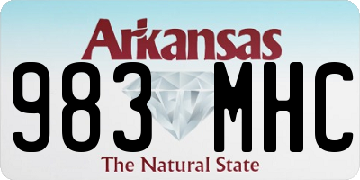 AR license plate 983MHC