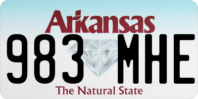 AR license plate 983MHE