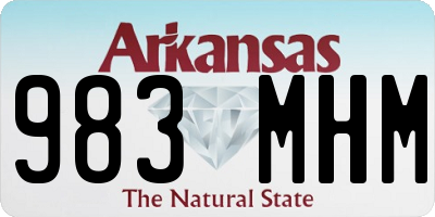 AR license plate 983MHM