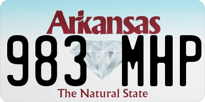 AR license plate 983MHP