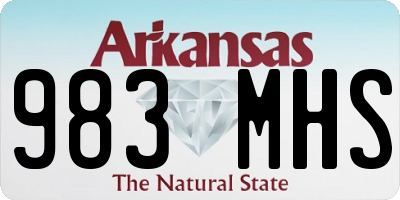 AR license plate 983MHS
