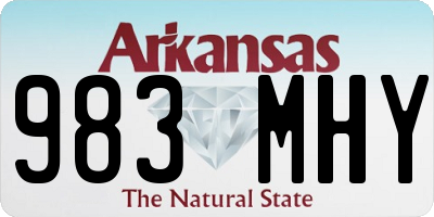 AR license plate 983MHY