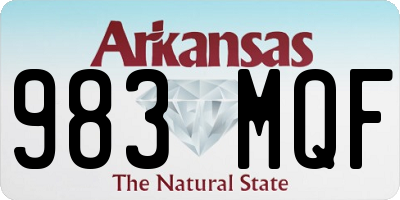 AR license plate 983MQF