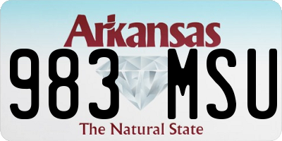 AR license plate 983MSU