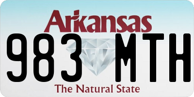 AR license plate 983MTH