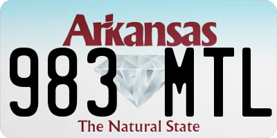 AR license plate 983MTL