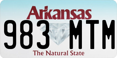 AR license plate 983MTM