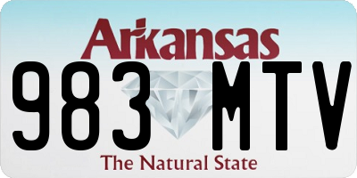 AR license plate 983MTV