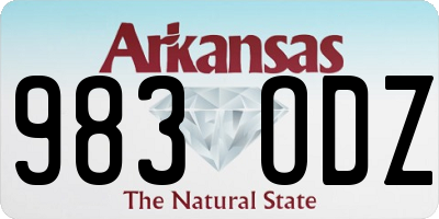 AR license plate 983ODZ
