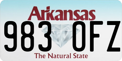 AR license plate 983OFZ