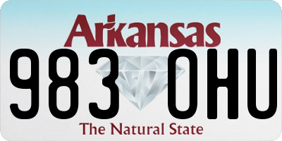 AR license plate 983OHU