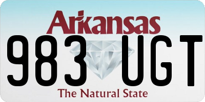 AR license plate 983UGT