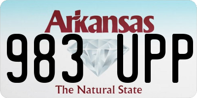 AR license plate 983UPP