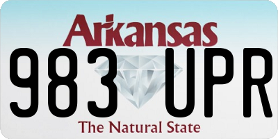 AR license plate 983UPR