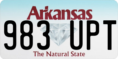 AR license plate 983UPT
