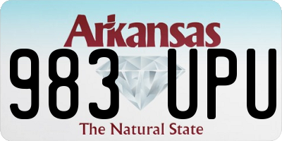 AR license plate 983UPU
