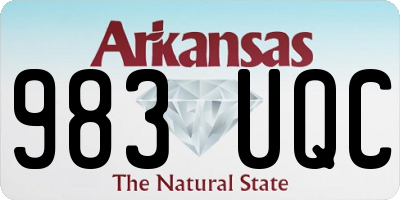 AR license plate 983UQC