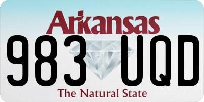 AR license plate 983UQD