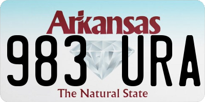 AR license plate 983URA