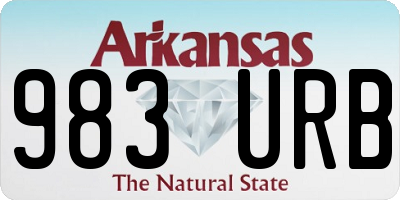 AR license plate 983URB