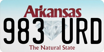 AR license plate 983URD