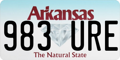 AR license plate 983URE