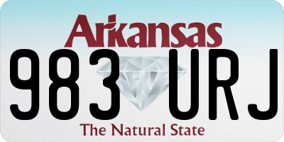 AR license plate 983URJ
