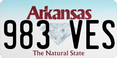AR license plate 983VES