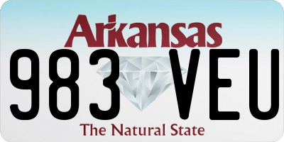 AR license plate 983VEU