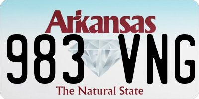 AR license plate 983VNG