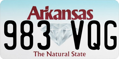AR license plate 983VQG