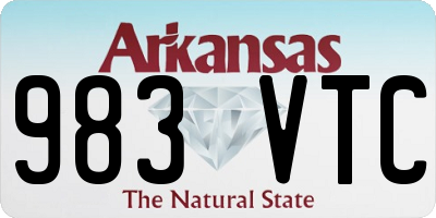 AR license plate 983VTC
