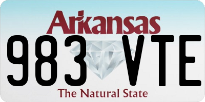 AR license plate 983VTE