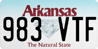 AR license plate 983VTF
