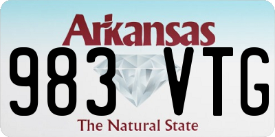 AR license plate 983VTG