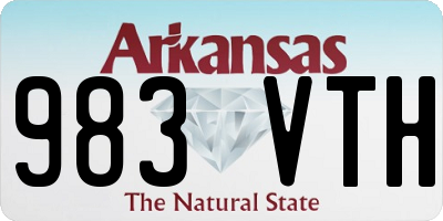AR license plate 983VTH