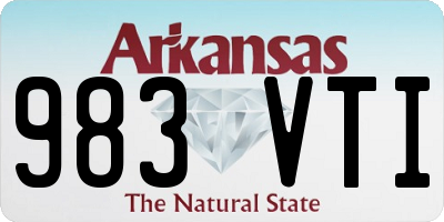 AR license plate 983VTI