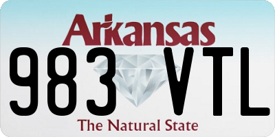 AR license plate 983VTL