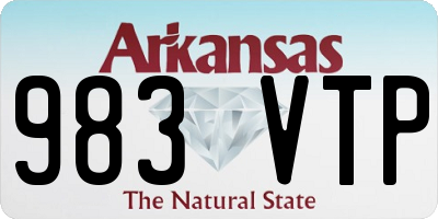 AR license plate 983VTP